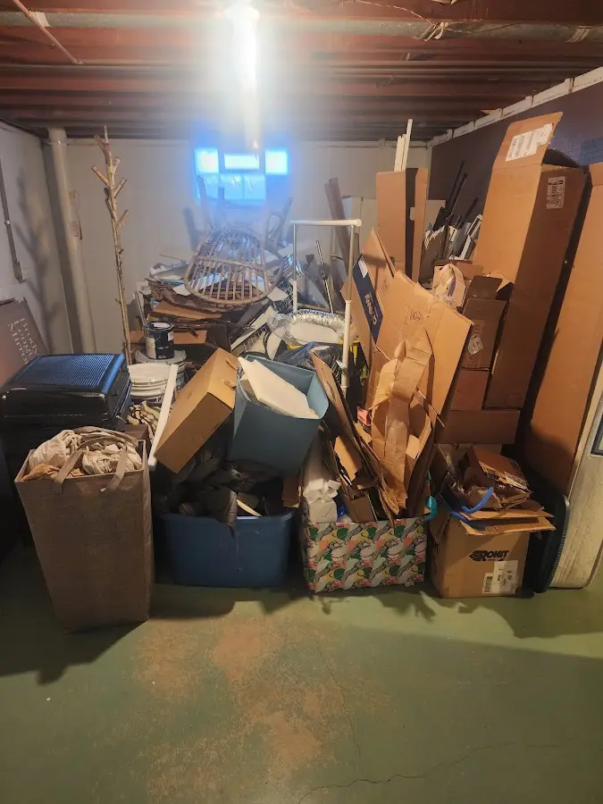 Roll-off dumpster container at job site for 2 Yard Dumpster Rental in Duvall